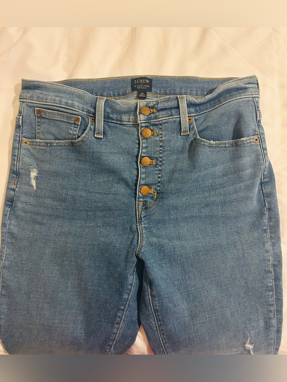 J. Crew Women's 10” High-Rise Skinny Jeans - Size 30